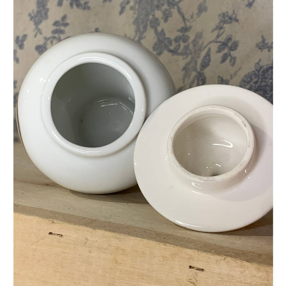 VTG Japan Porcelain Art of Chokin Iris Butterfly Ginger Jar with Gold Silver - Picture 5 of 8